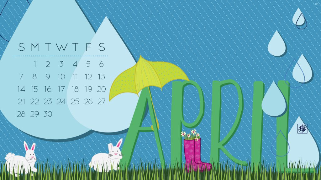 Free Download April 2019 Desktop Calendar Composure Graphics